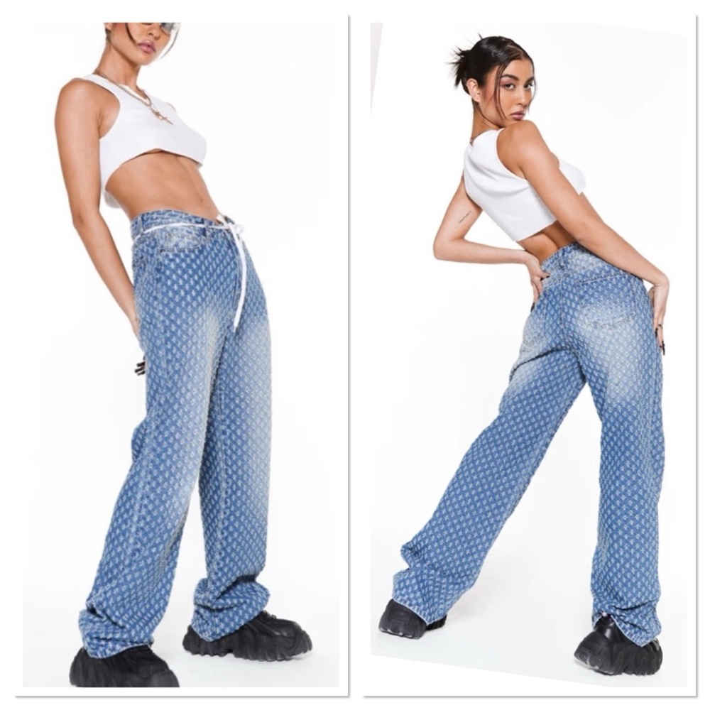 Jaded London Distressed Slouchy Fit Jeans Sz W25 Petite 100% Cotton